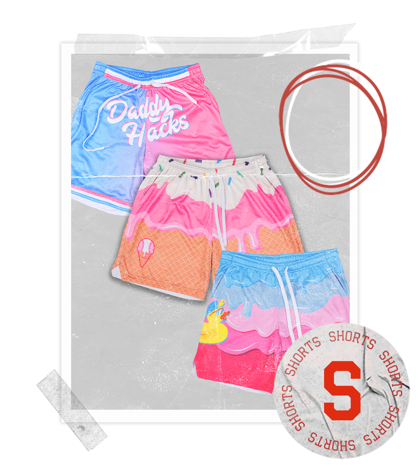 Baseball Mesh Shorts