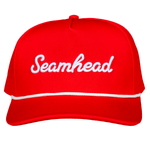 Seamhead snapback baseball rope hat red