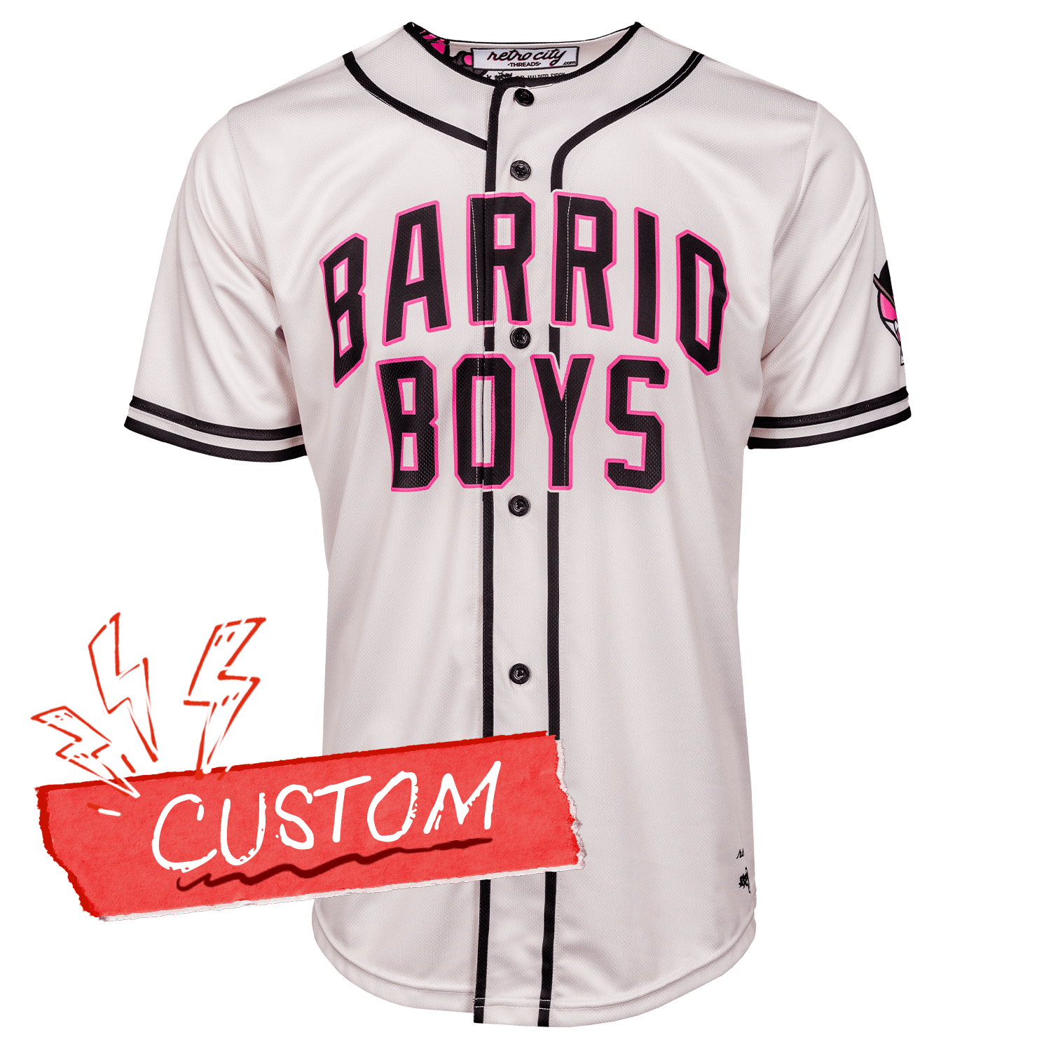 Barrio Boys Triton Seamhead Lifestyle Baseball Jersey Shirt Home