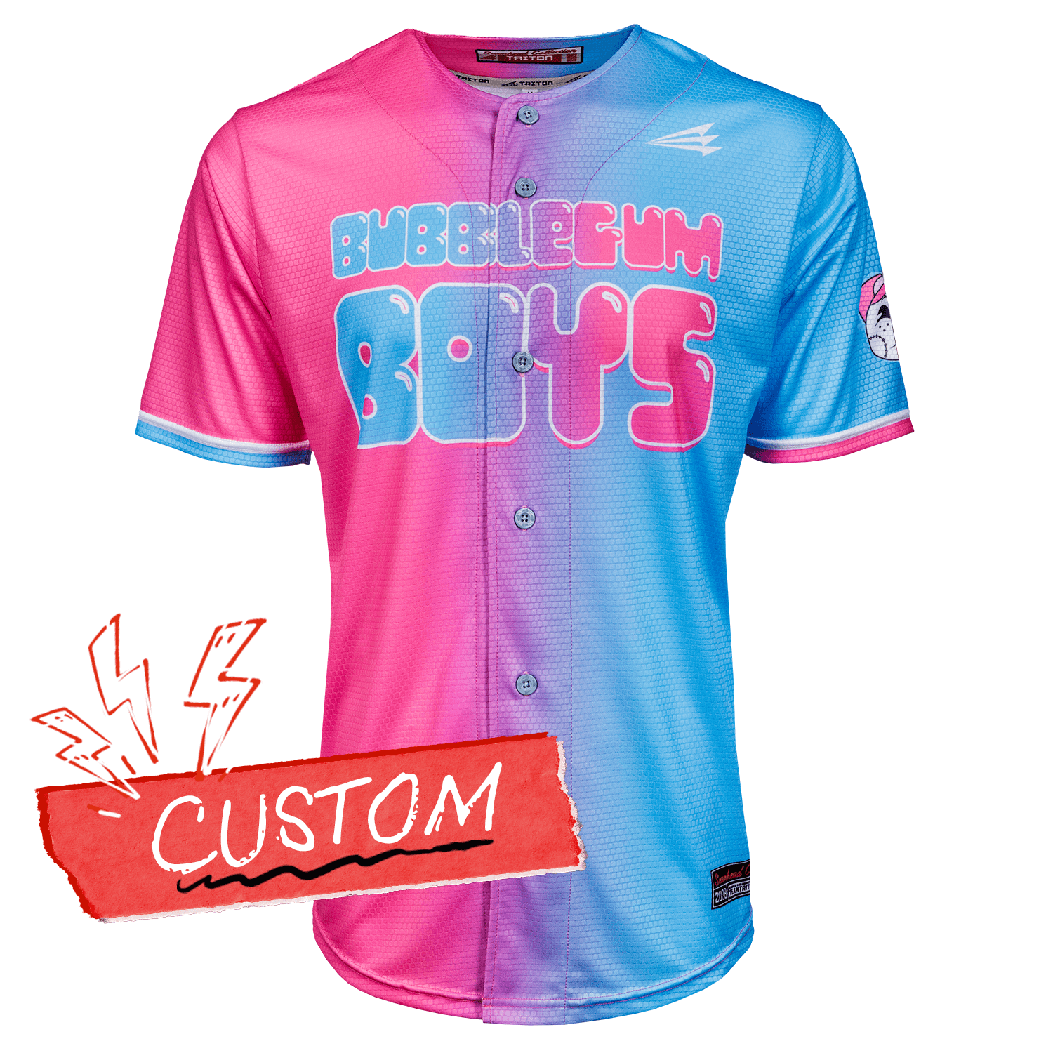 Bubblegum Boys Triton Seamhead Lifestyle Baseball Jersey Shirt