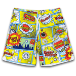 Comic Book Bombs Homer Run Lifestyle Baseball Mesh Shorts