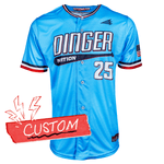 Dinger Nation USA Lifestyle Baseball Jersey Shirt