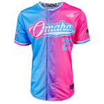 Omaha World Series 2025 Baseball Jersey (Cotton Candy)