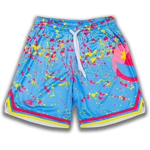Smiley K Paint Splatter Seamhead Mesh Lifestyle Baseball Shorts