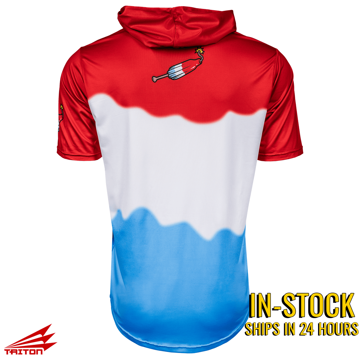 Bomb Pop Popsicle baseball hoodie