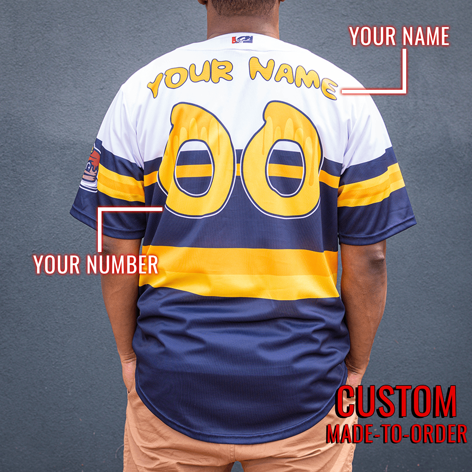 San Diego Brunch Seamhead Baseball League Jersey (Away) *CUSTOM*