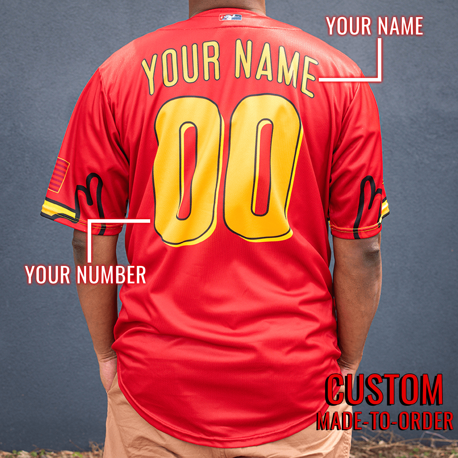 Fry Swatters Seamhead Baseball League Jersey (Away) *CUSTOM*