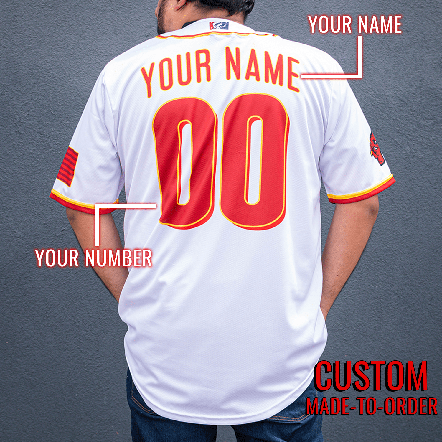 Fry Swatters Seamhead Baseball League Jersey (Home) *CUSTOM*