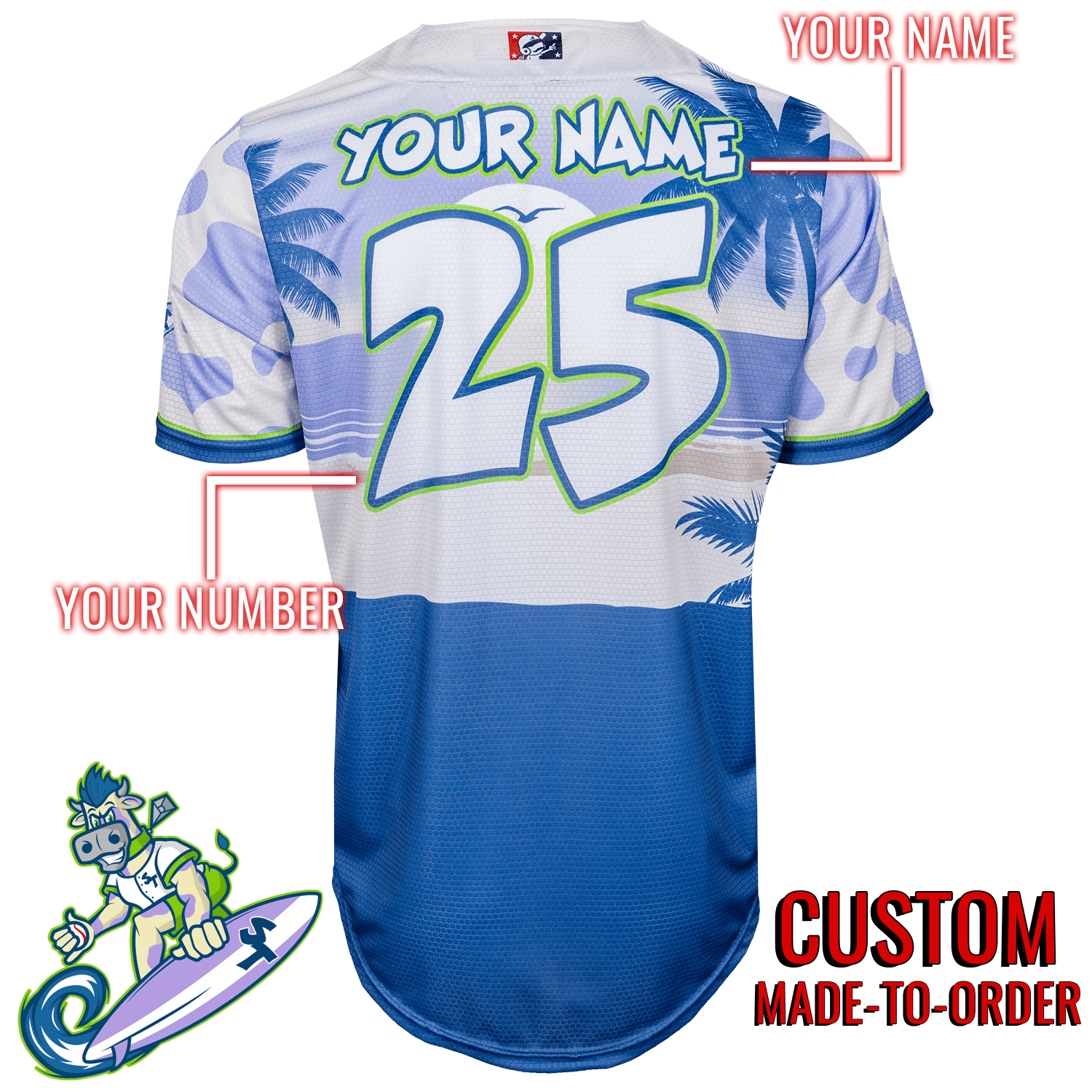 Surfin' Turfs Seamhead Baseball League Jersey (Home) *CUSTOM*