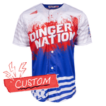 Dinger Nation USA Triton Seamhead Lifestyle CUSTOM Baseball Jersey
