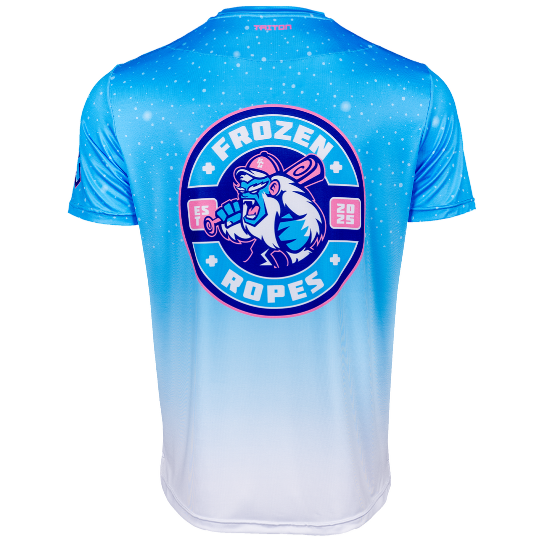 Frozen Ropes Yeti Snow Lifestyle Baseball T-Shirt