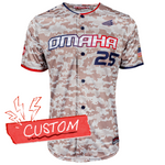 NCAA College World Series Omaha Baseball Jersey Shirt Camo