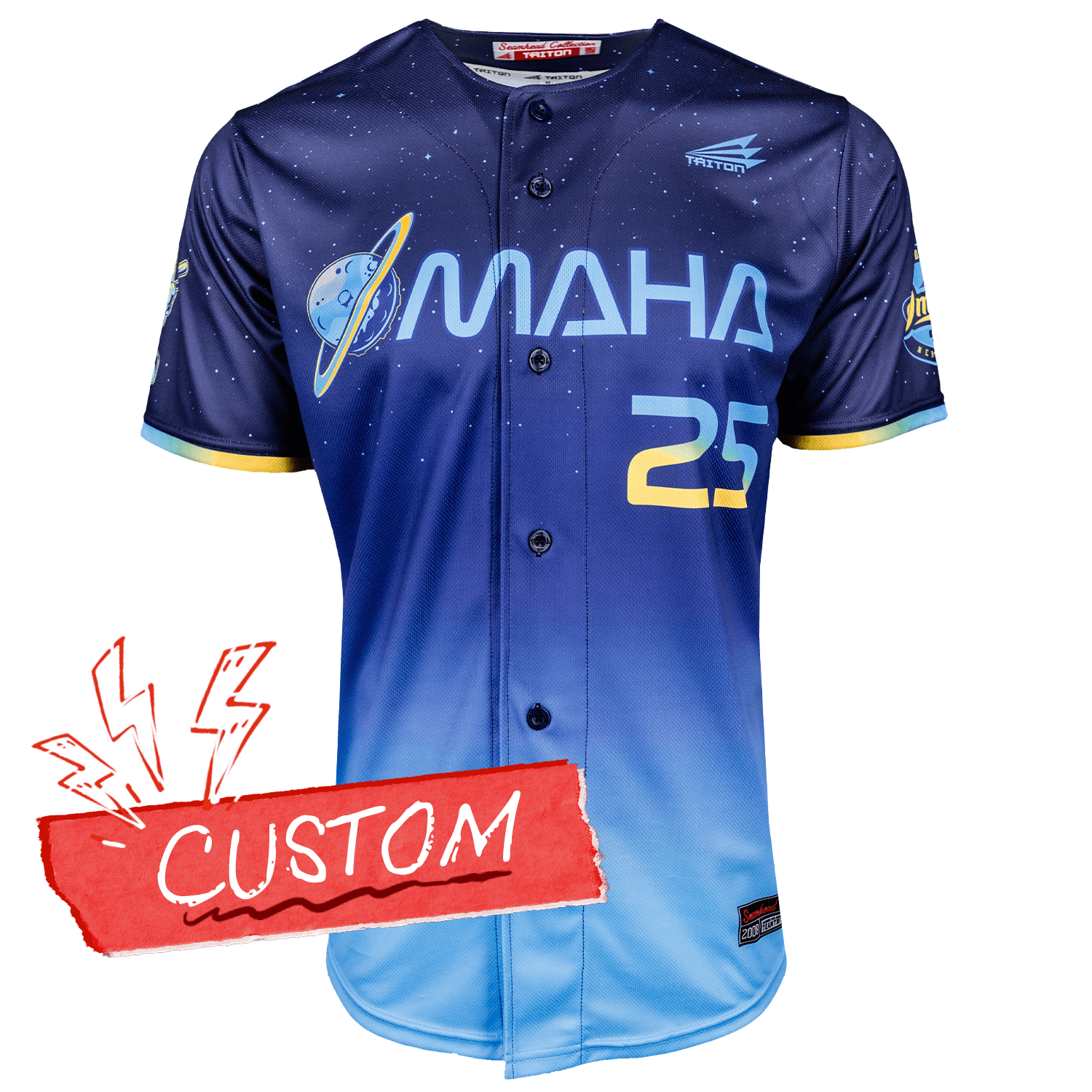 NCAA College World Series Omaha Baseball Jersey Shirt NASA Space