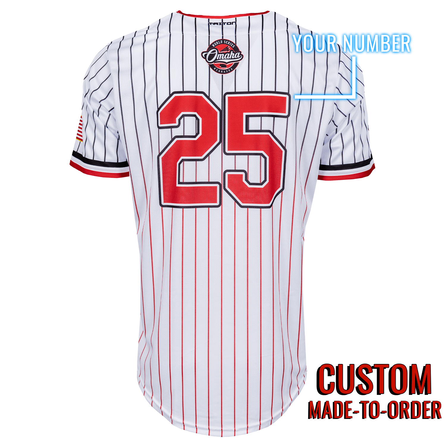 Omaha World Series Baseball Jersey *CUSTOM* (Skyline)