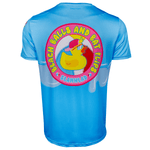 Beachballs and Batflips Pool Party Bat Baseball Shirt T-shirt Rubber Duck Beach