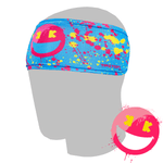 Smiley K Paint Splatter Baseball Lifestyle Seamhead Headband