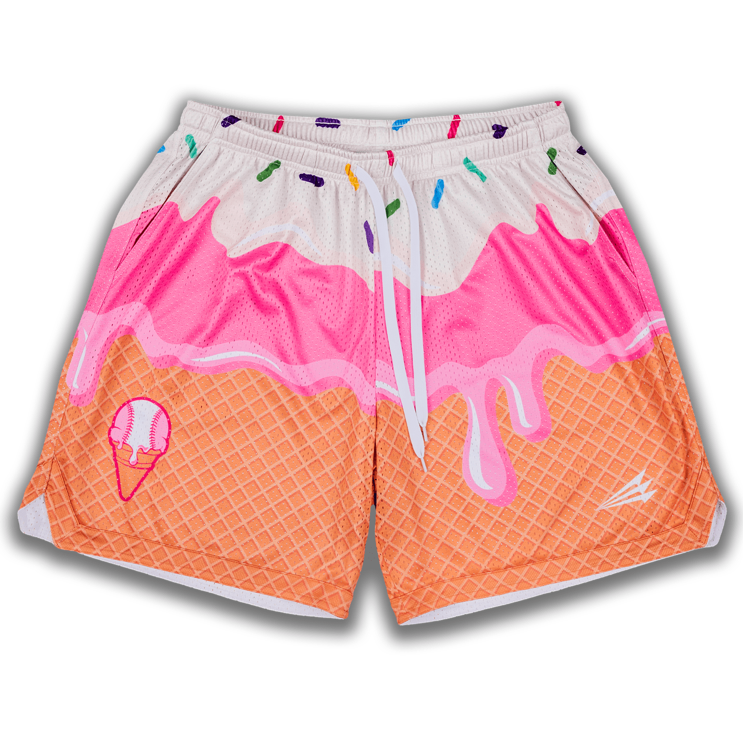 Cream City Ice Cream Retro Mesh Baseball Lifestyle Seamhead Shorts