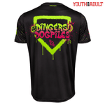 Dingers & Dogpiles HyperMAX Baseball 101 T-Shirt neon glow glowing graffiti