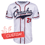 NCAA College World Series Omaha Baseball Jersey Shirt White