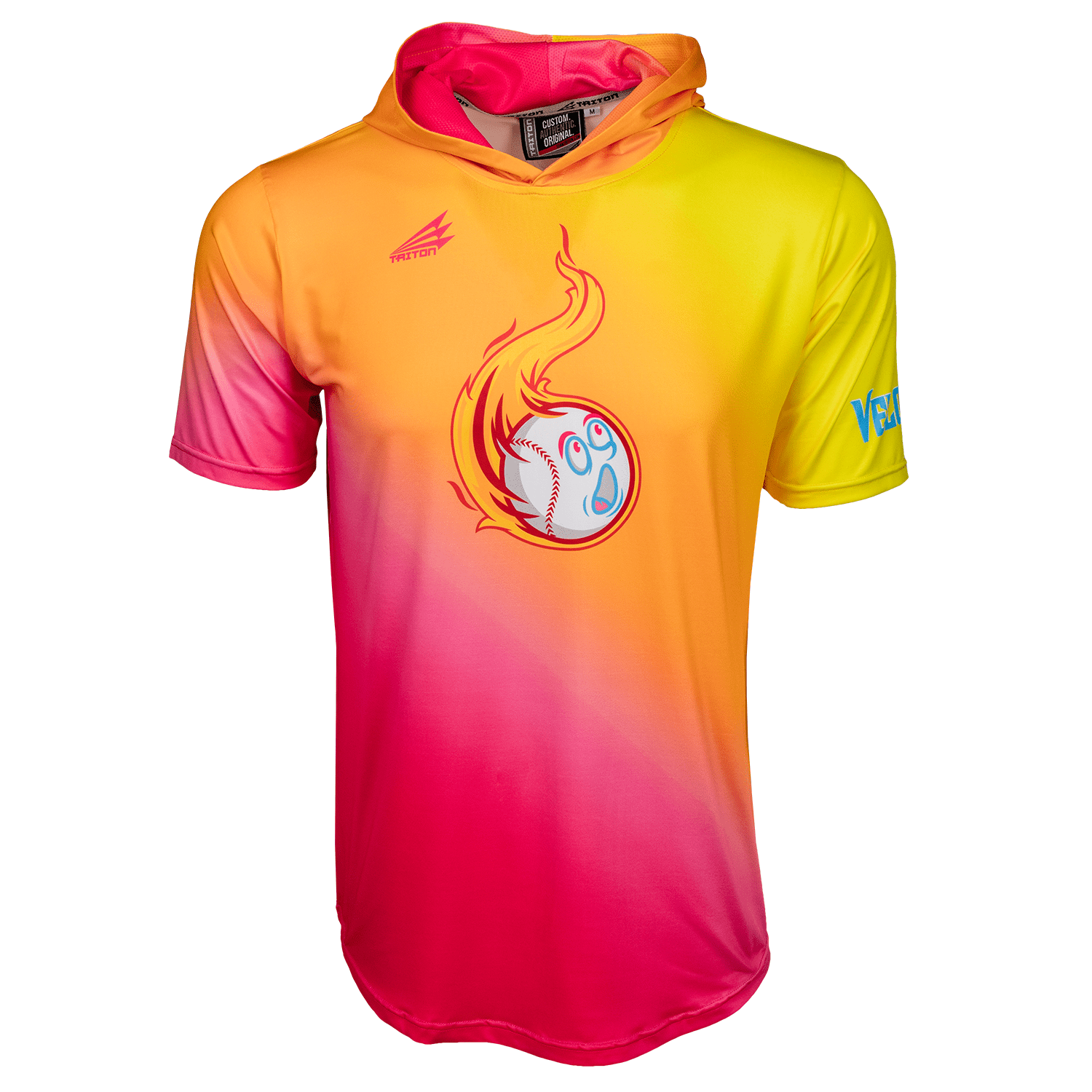 VeloCity Triton Seamhead Lifestyle Baseball Short Sleeve Hoodie Pullover