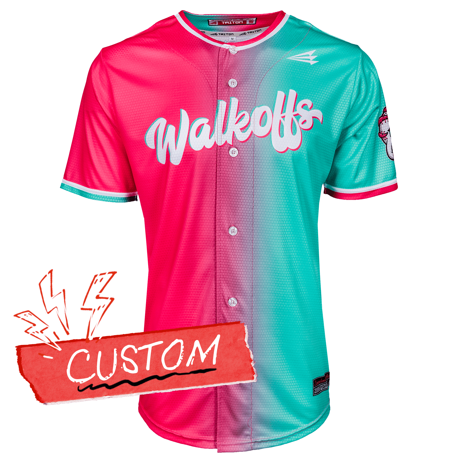 Watermelon Walkoffs Lifestyle Baseball Jersey Seamhead Shirt