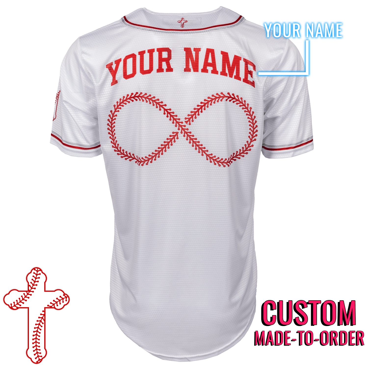 Baseball Seam Cross Lifestyle Baseball Jersey *CUSTOM*