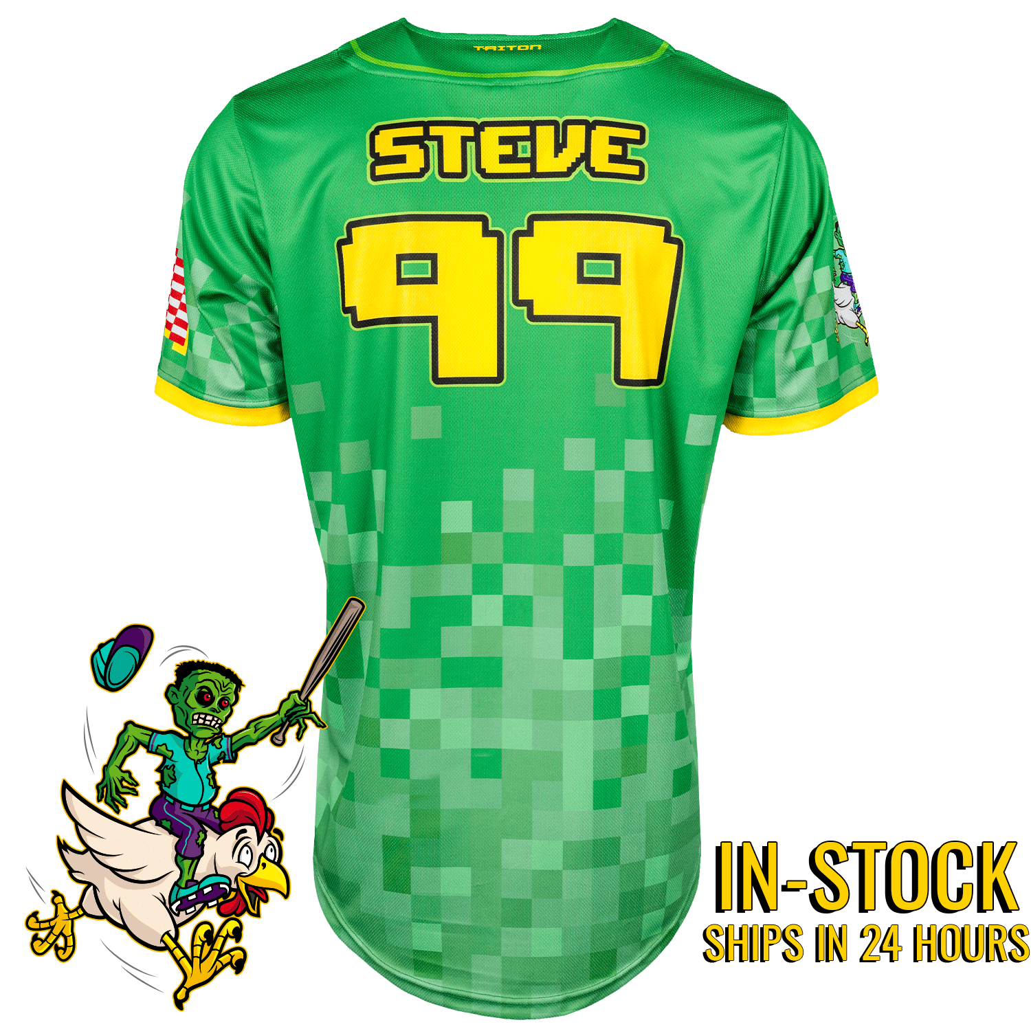 Chicken Jockeys Lifestyle Baseball Jersey