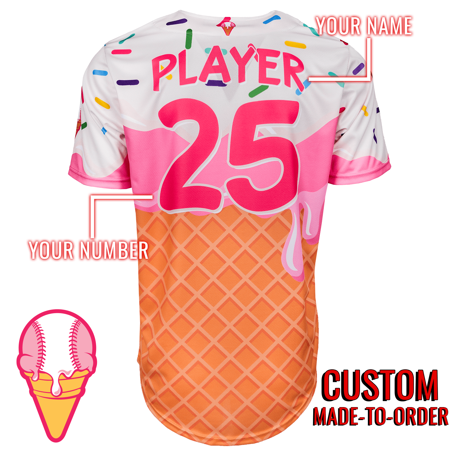 Cream City Ice Cream Lifestyle Baseball Jersey *CUSTOM*