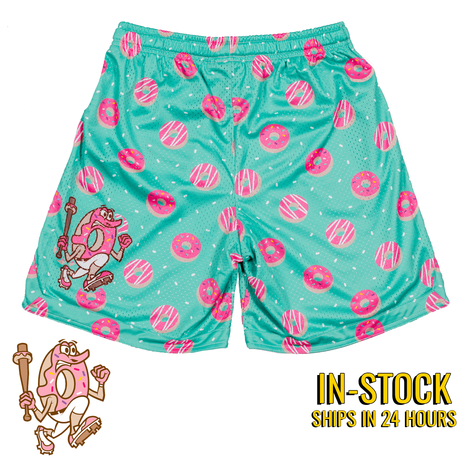 Dingers and Doughnuts Lifestyle Baseball Mesh Shorts