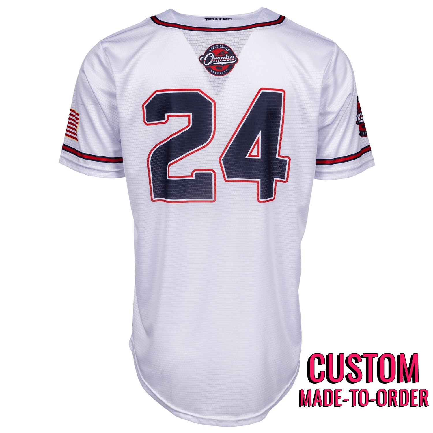 Omaha World Series Baseball Jersey Limited Edition *CUSTOM* (White)