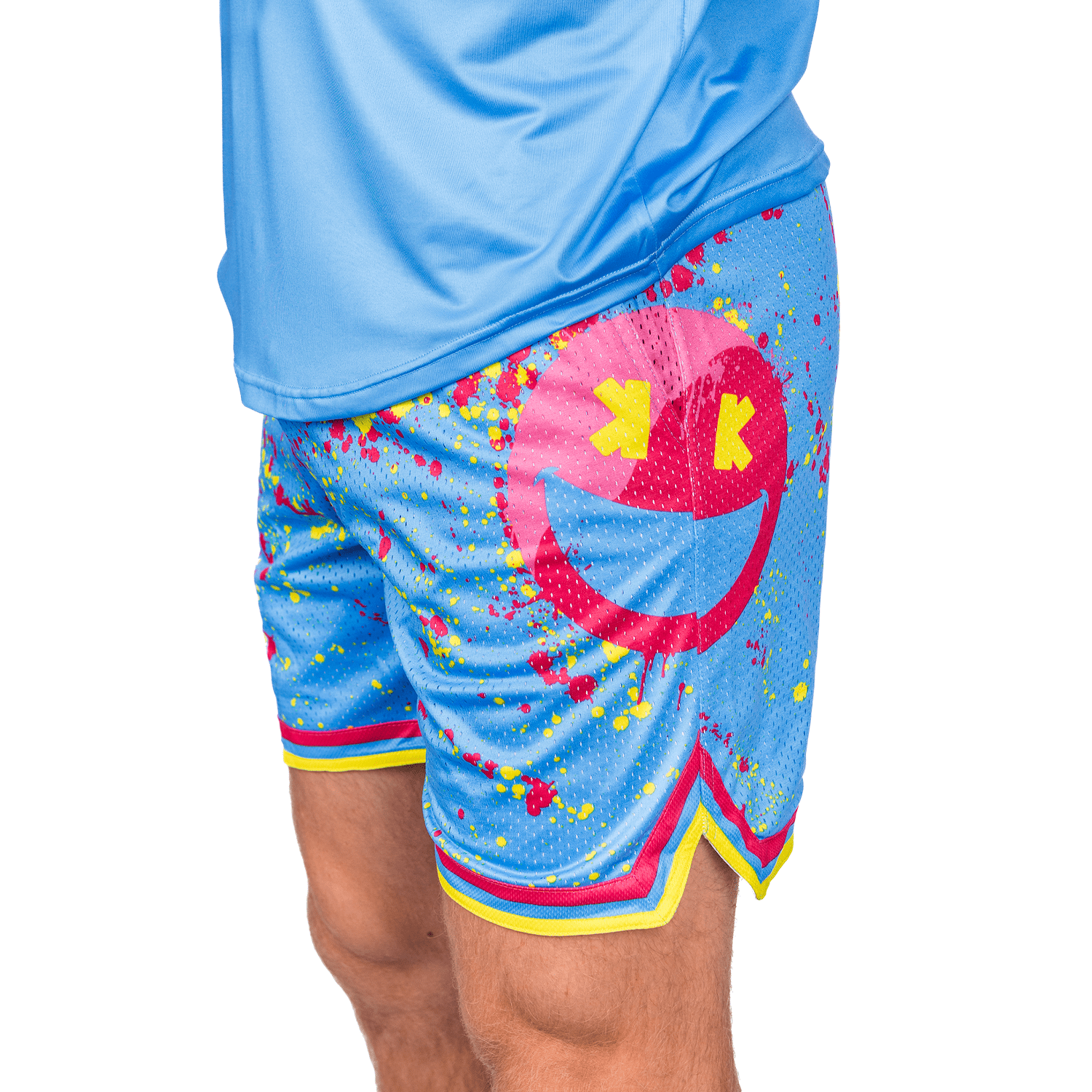 spray paint baseball shorts