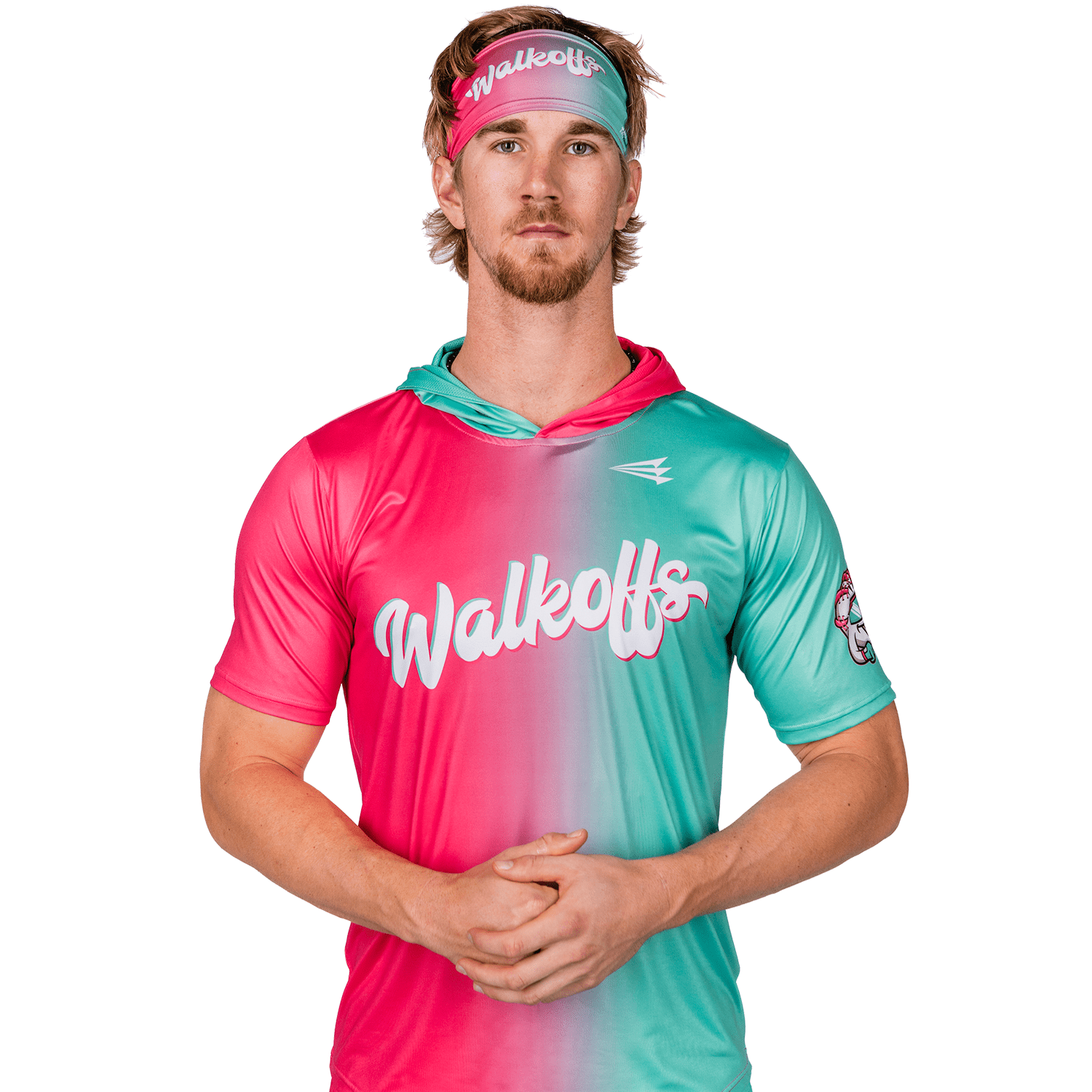 Watermelon Seamhead Lifestyle Baseball Shortsleeve Hoodie Pullover