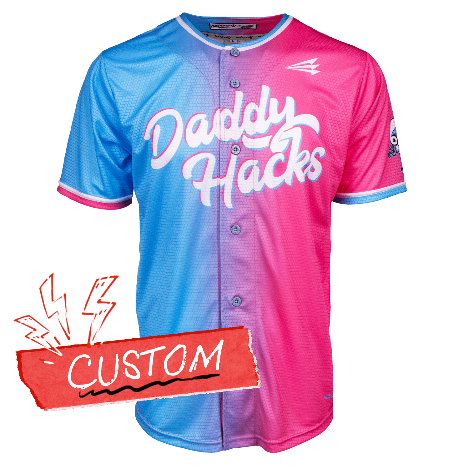 Daddy Hacks Triton Seamhead Lifestyle CUSTOM Baseball Jersey