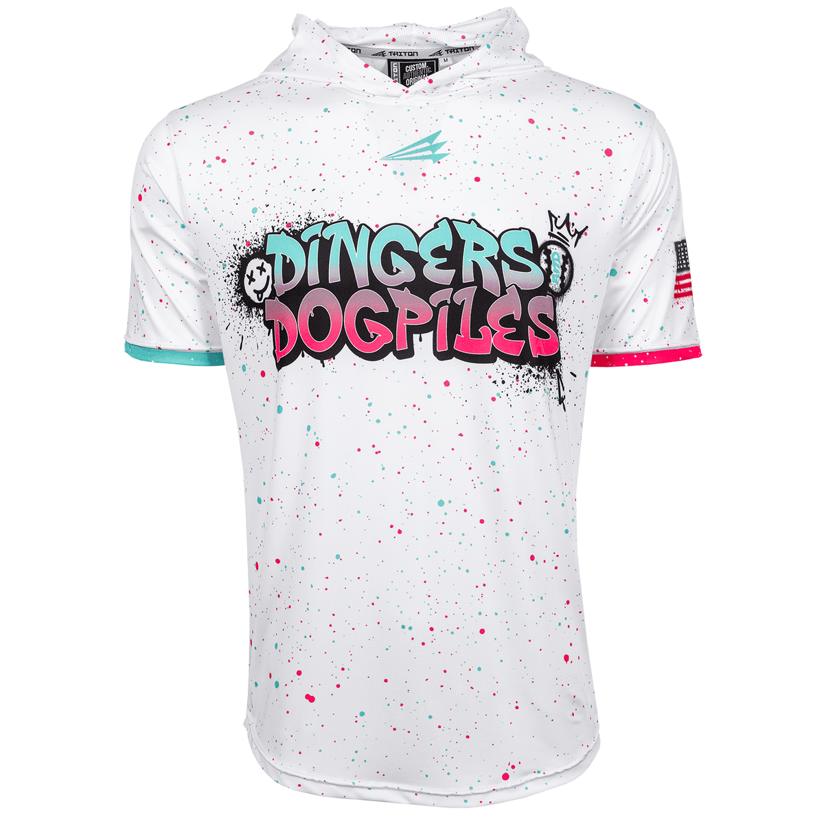 Dingers and Dogpiles Graffiti Lifestyle Baseball Hoodie Pullover