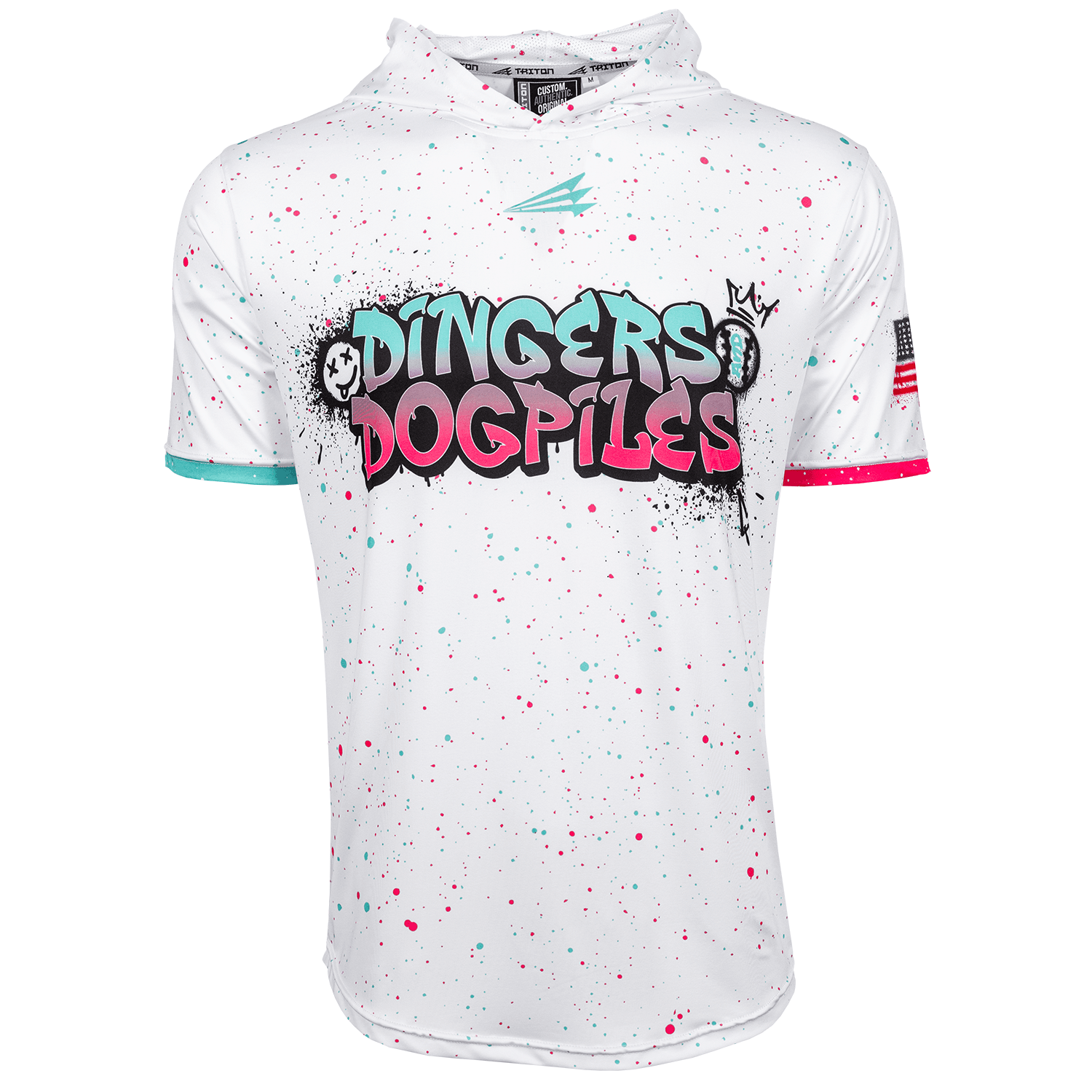 Dingers and Dogpiles Graffiti Lifestyle Baseball Hoodie Pullover