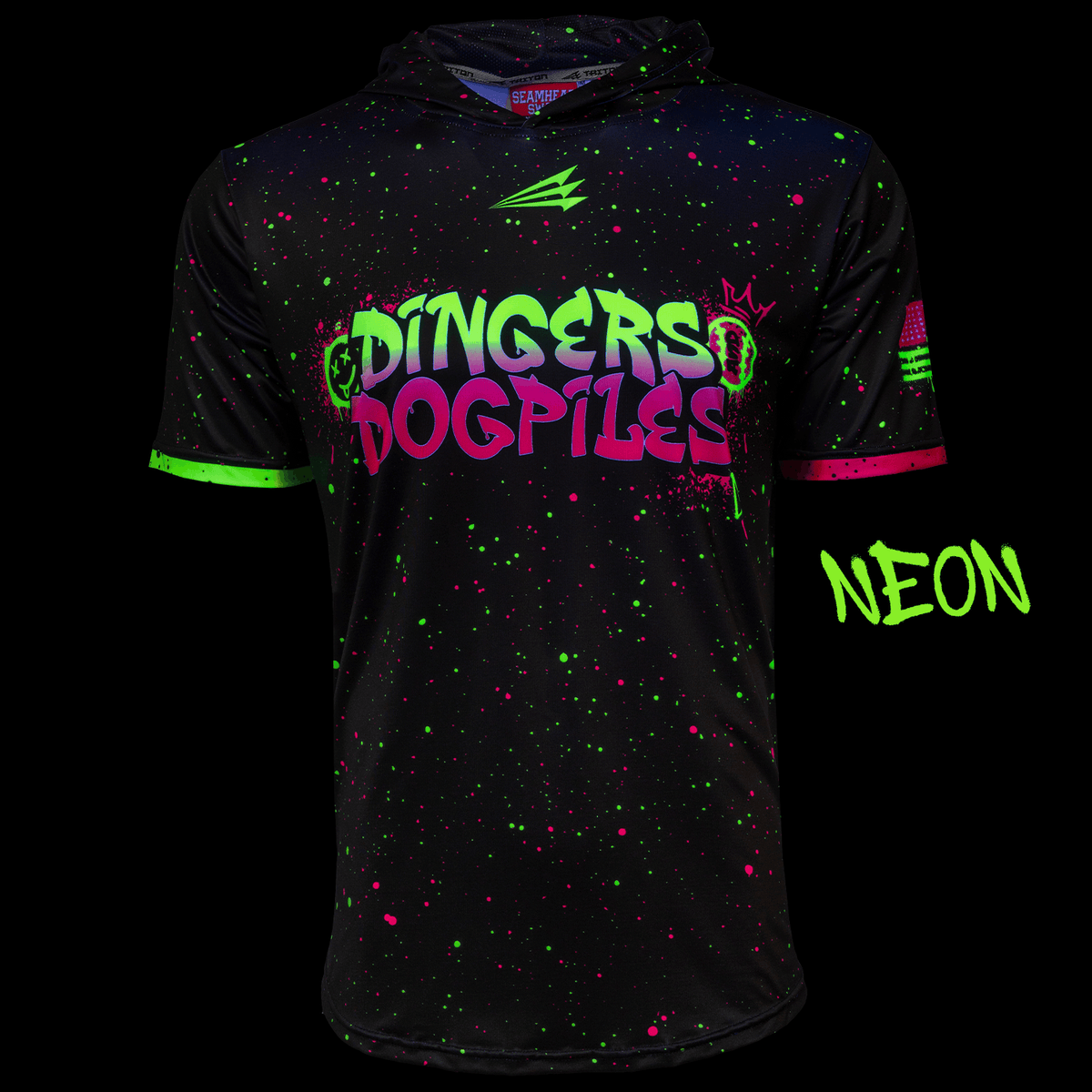 Dingers and Dogpiles HyperMAX Baseball Hoodie (Neon)