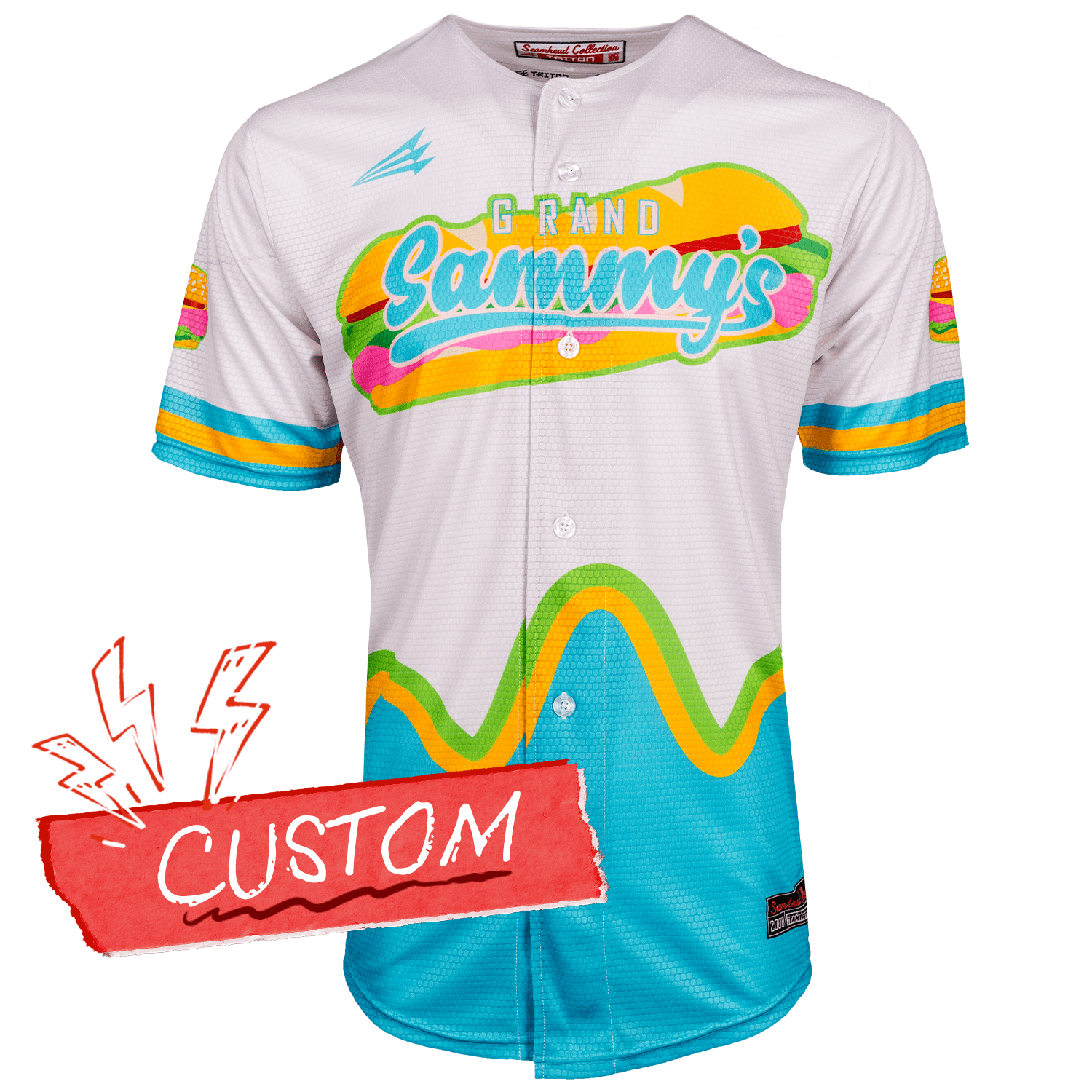 Grand Sammy's Deli Sandwich Lifestyle Baseball Jersey