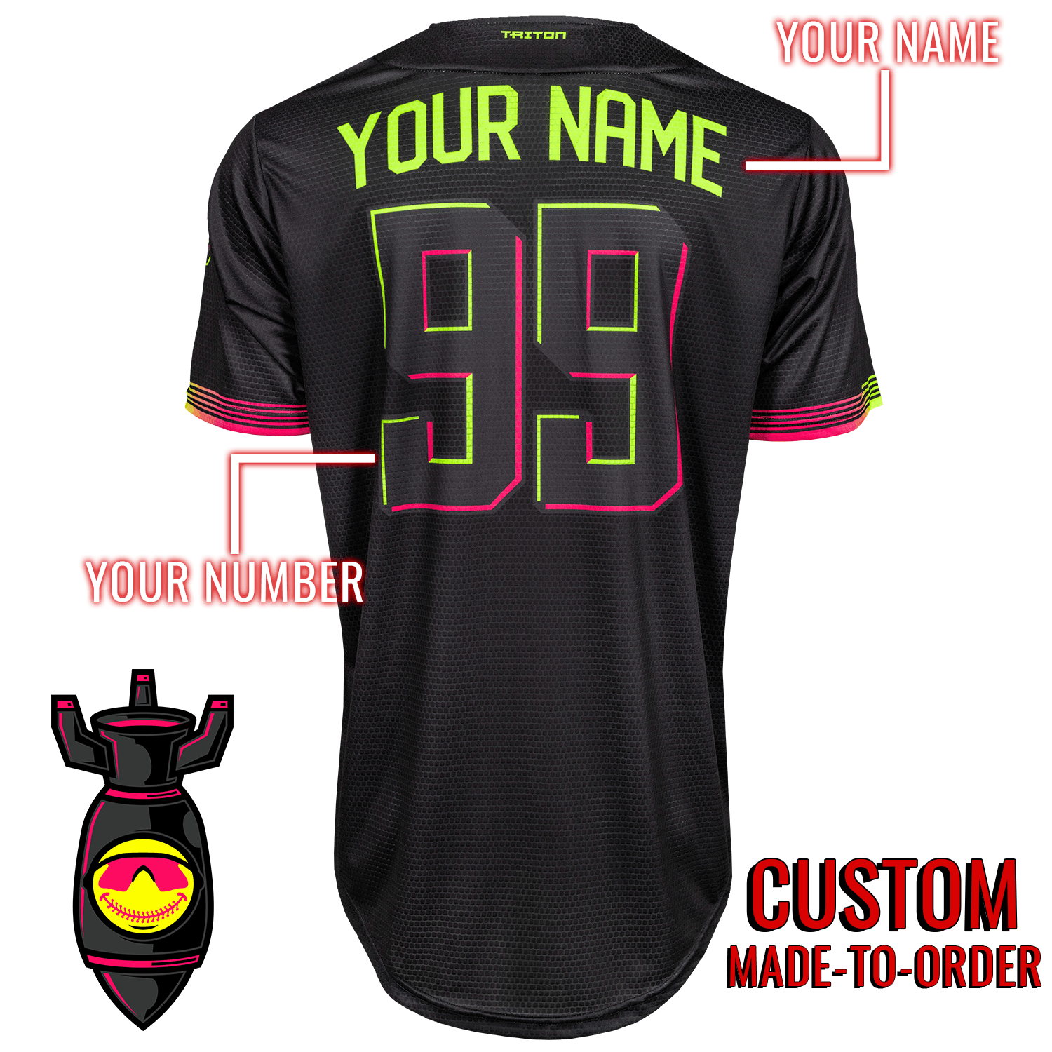 Nukes Lifestyle Baseball Jersey *CUSTOM*