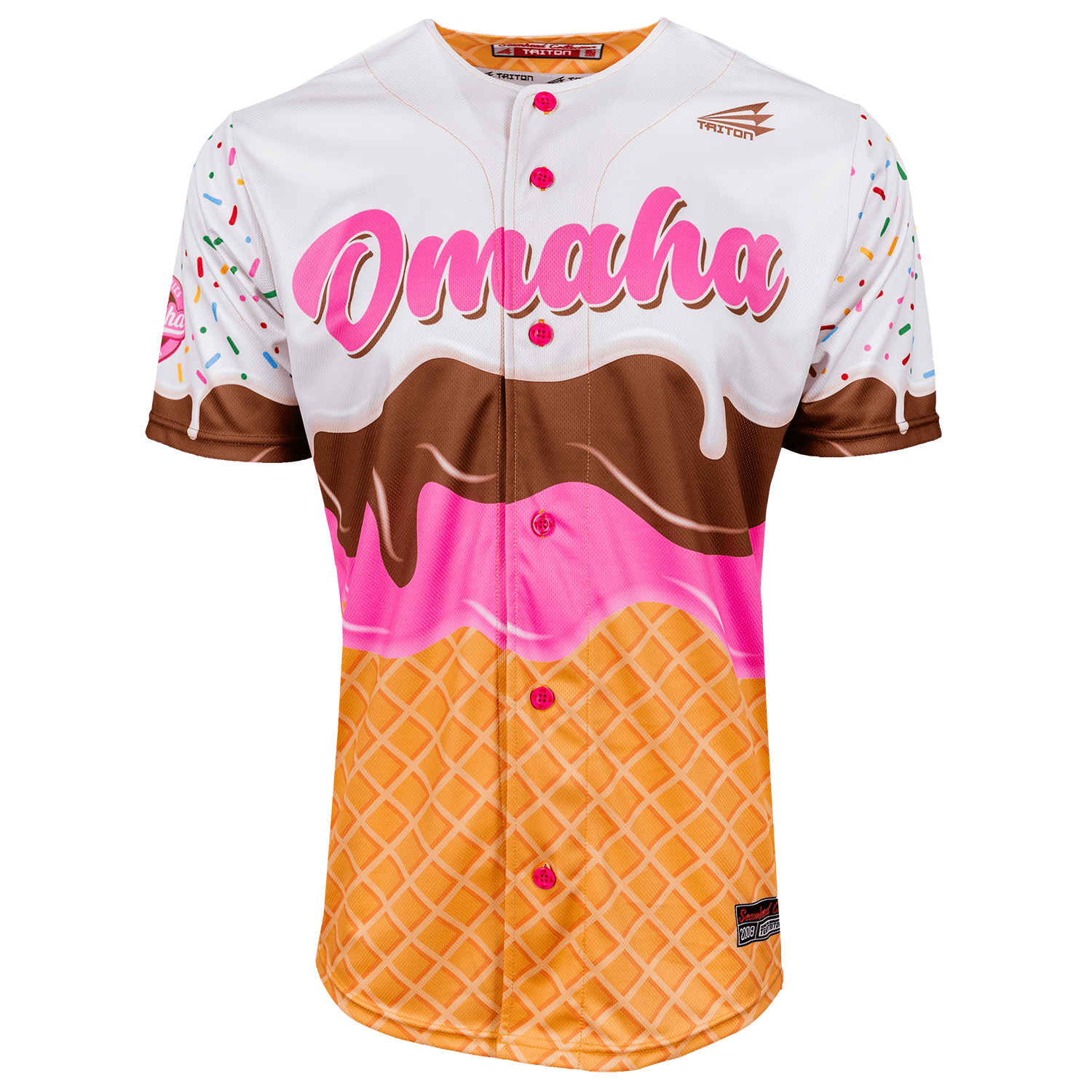 Omaha NCAA College World Series 2025 Ice Cream Baseball Jersey Shirt