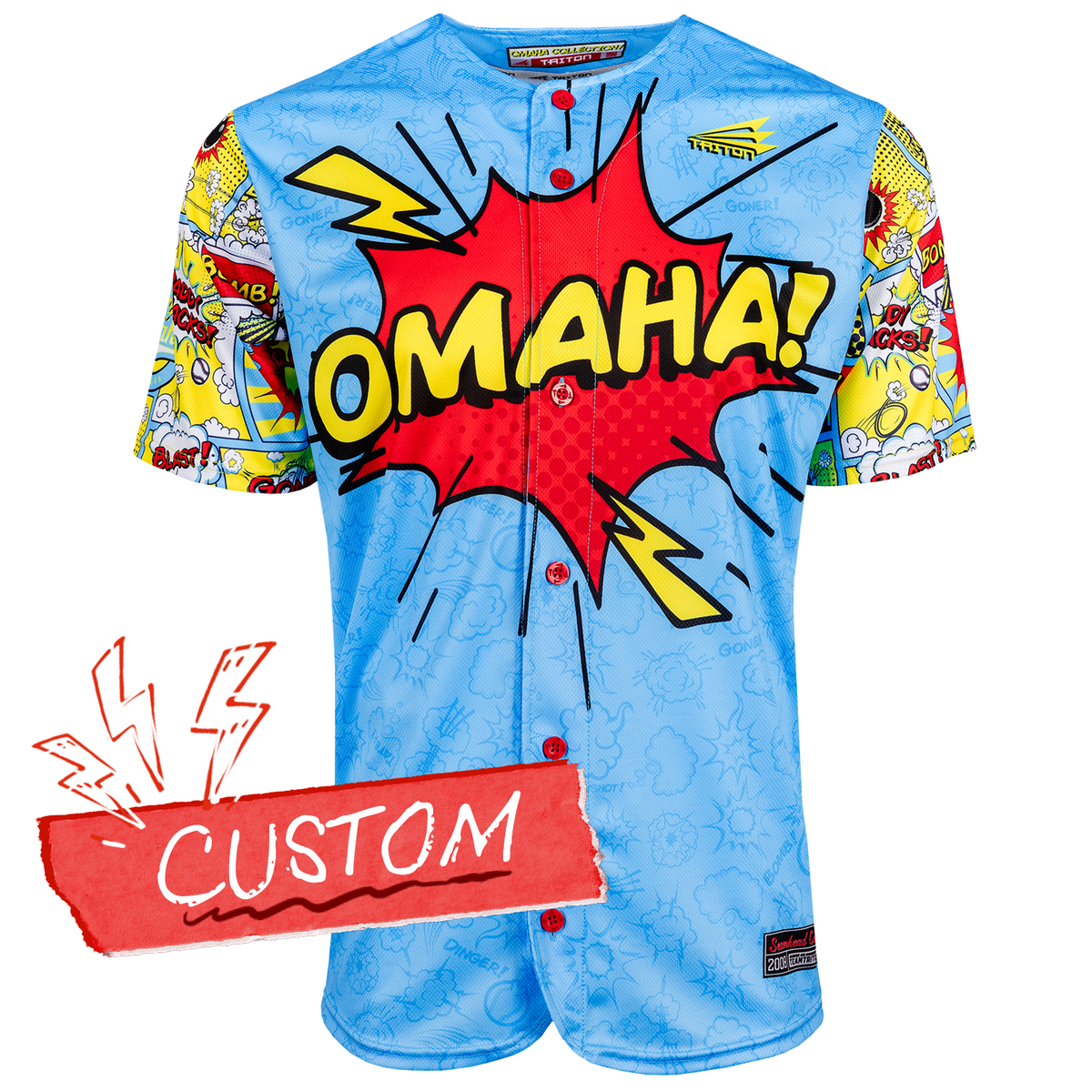 Omaha College World Series Comic Book Marvel Baseball Jersey