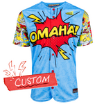 Omaha College World Series Comic Book Marvel Baseball Jersey