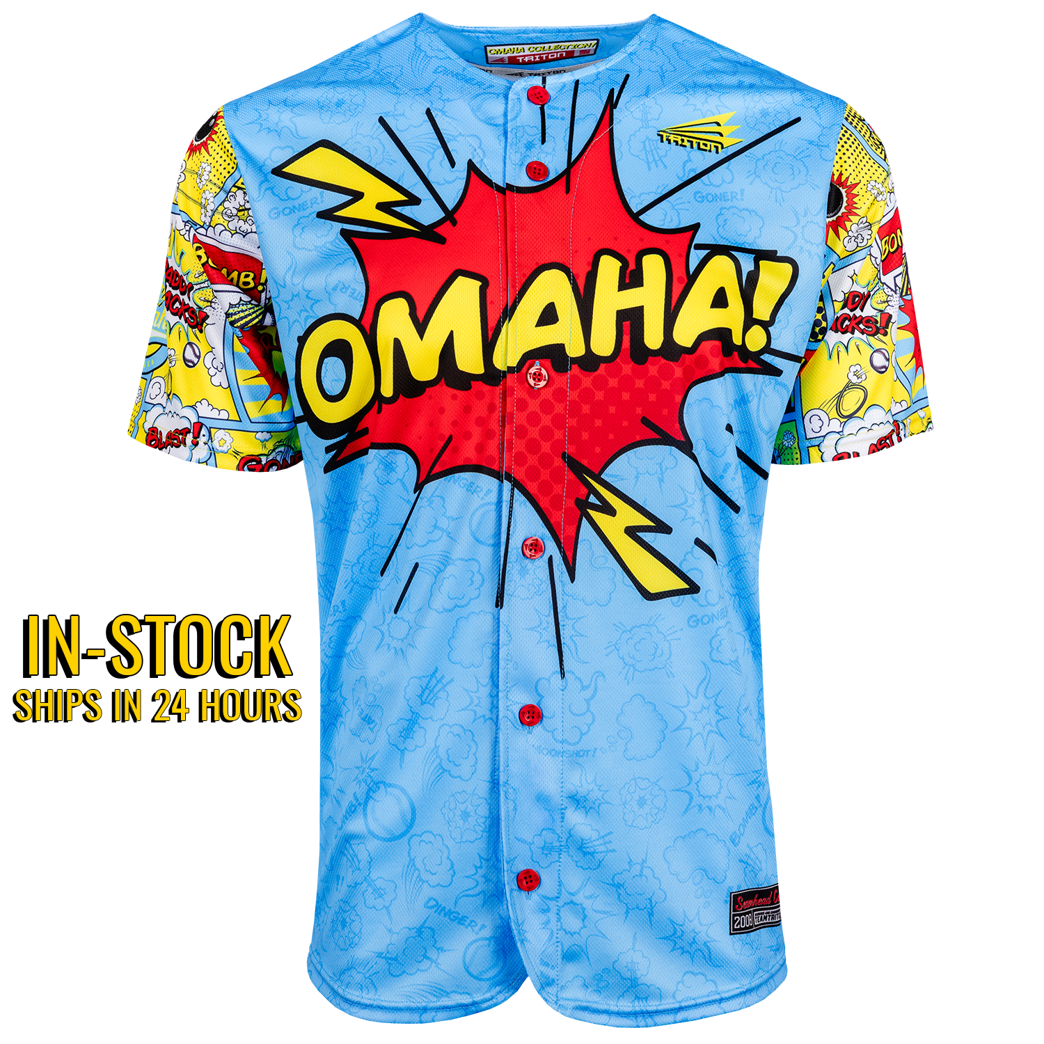 Comic Book Bombs - Omaha World Series Baseball Jersey *IN-STOCK*