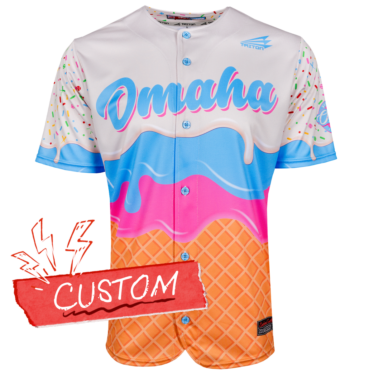 Omaha College World Series Ice Cream Sundae Baseball Jersey Shirt