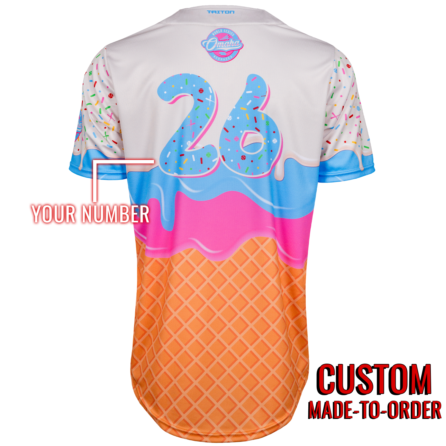 Sundae Sluggers - Omaha World Series Baseball Jersey *CUSTOM*
