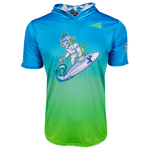 Surfin' Turfs Lifestyle Baseball Short Sleeve Hoodie