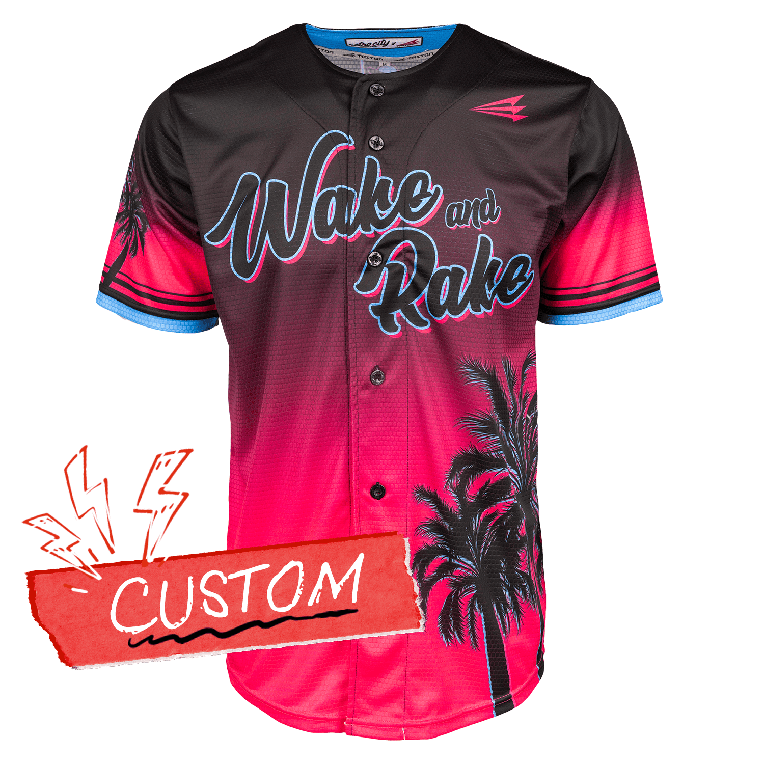 Wake and Rake Baseball Jersey CUSTOM | Lifestyle Jersey – Seamhead Swag